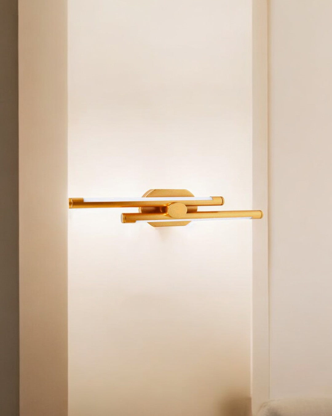 LAMPARA DE PARED LED DORADA 12W CCT