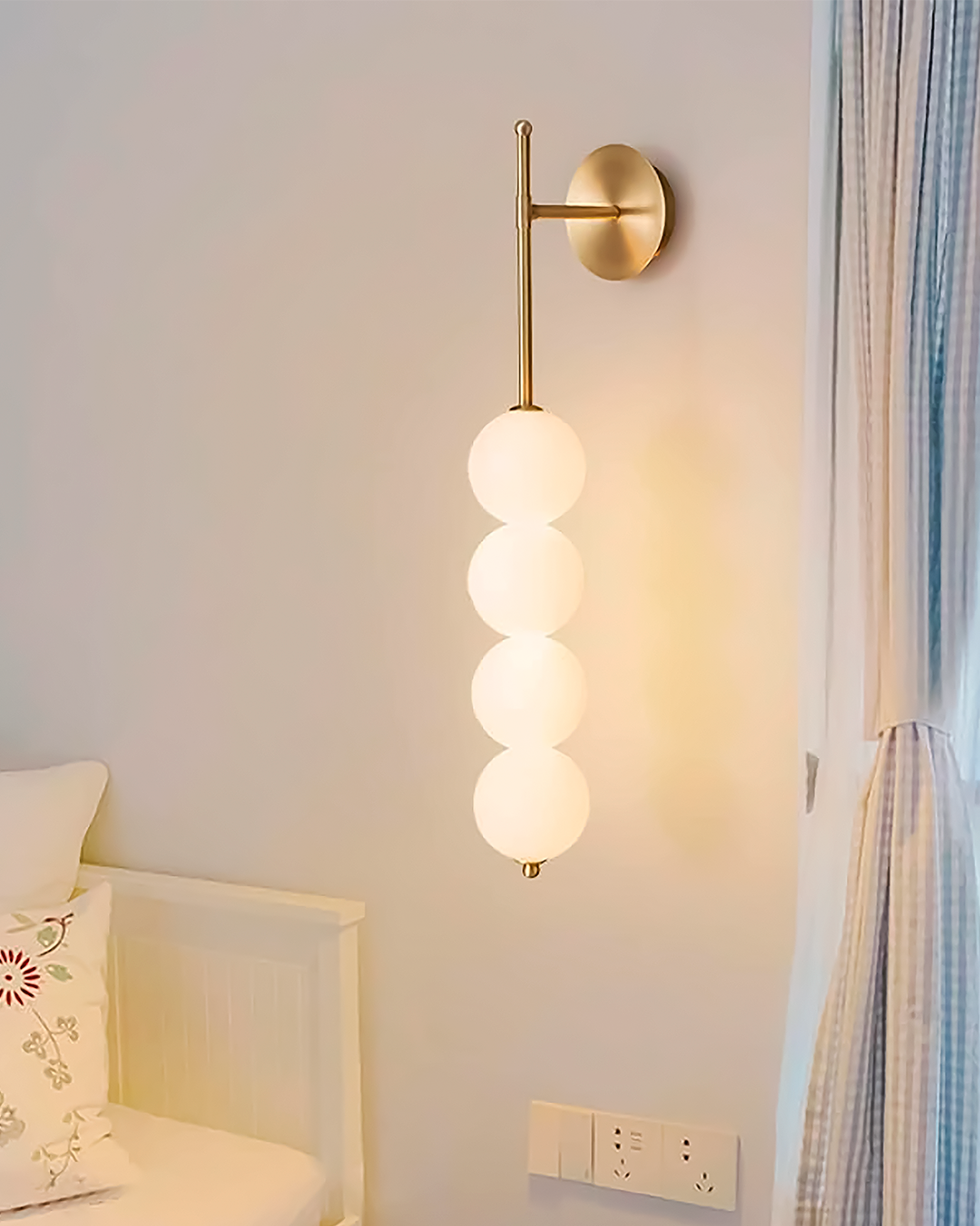 LAMPARA DE PARED LED LATON 12W 30K