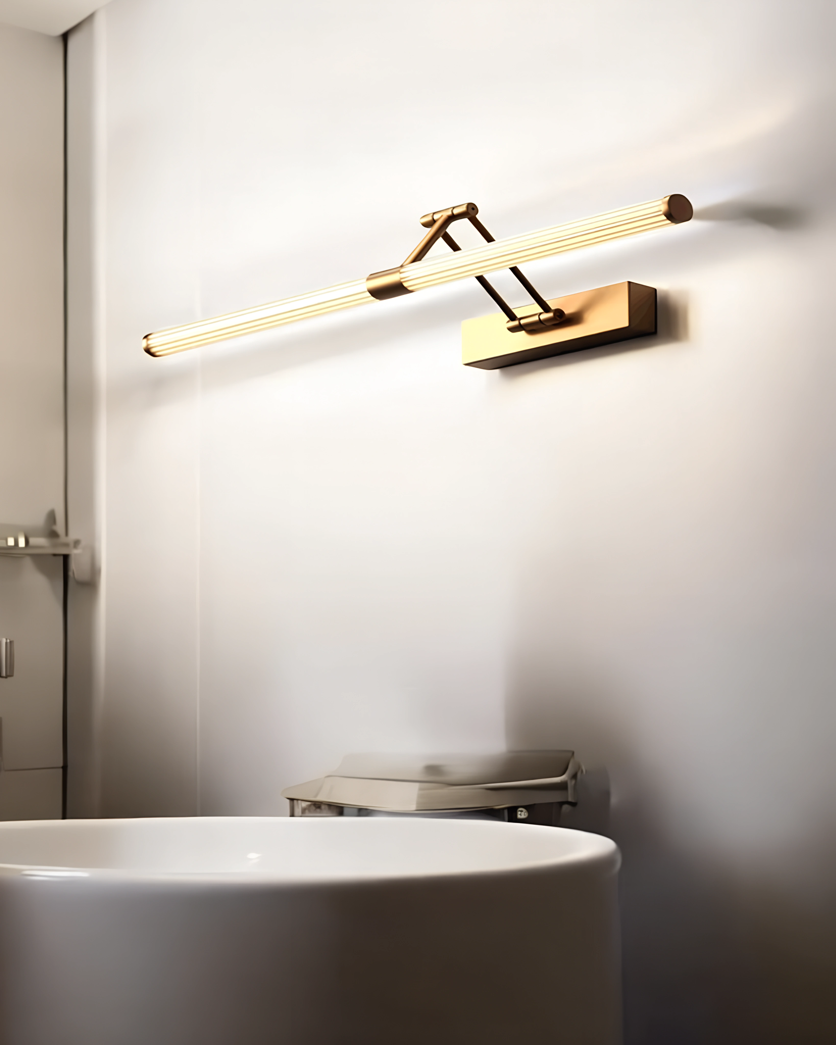 LAMPARA DE PARED LED DORADA 10W CCT