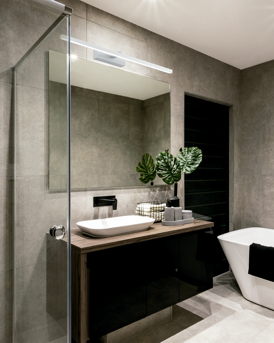 LAMPARA DE PARED LED BLANCA 10W CCT