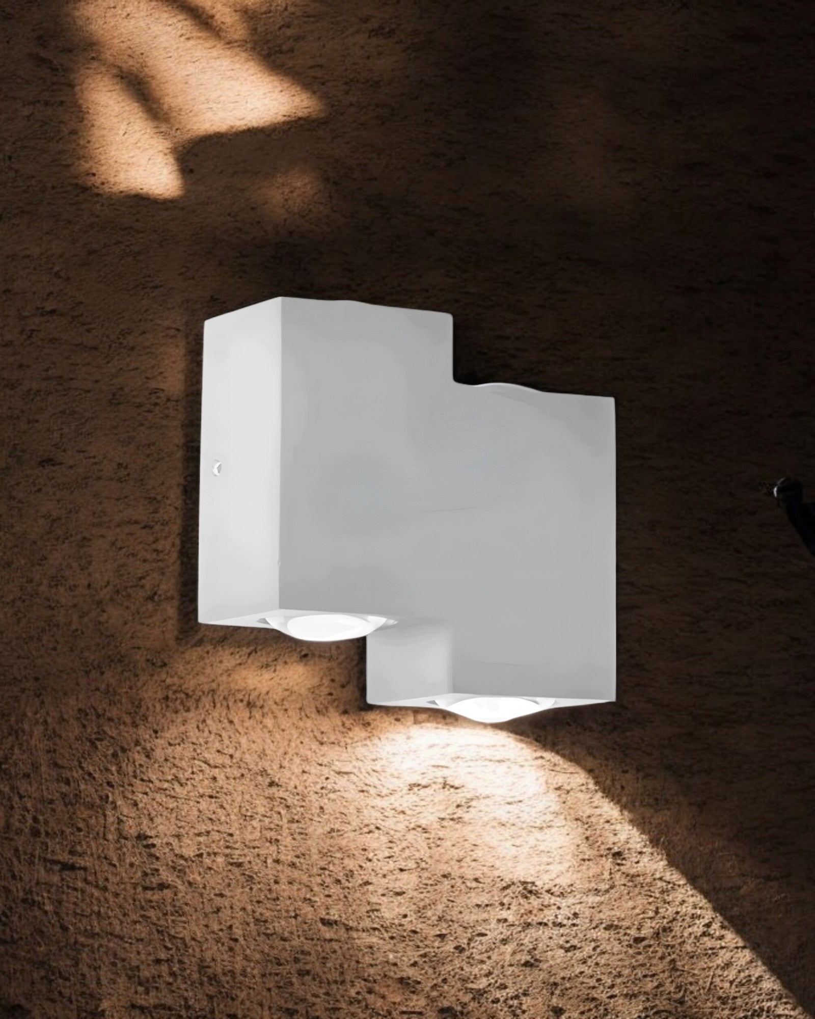 LAMPARA DE PARED EXTERIOR BLANCA LED 12W 30K
