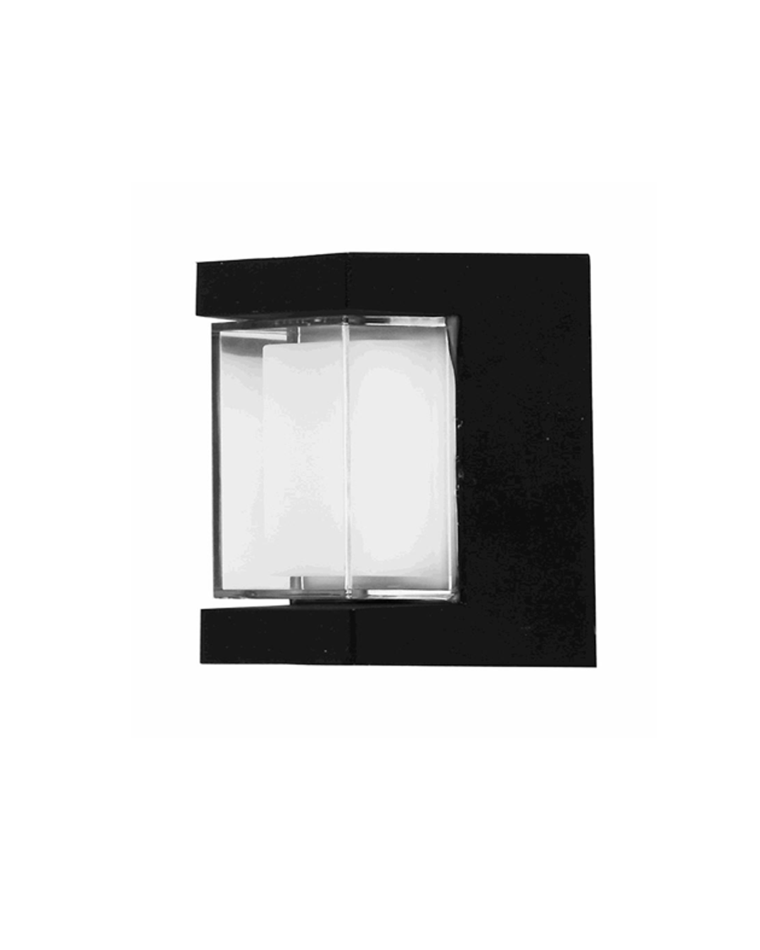 LAMPARA DE PARED EXTERIOR NEGRA LED 4W 30K