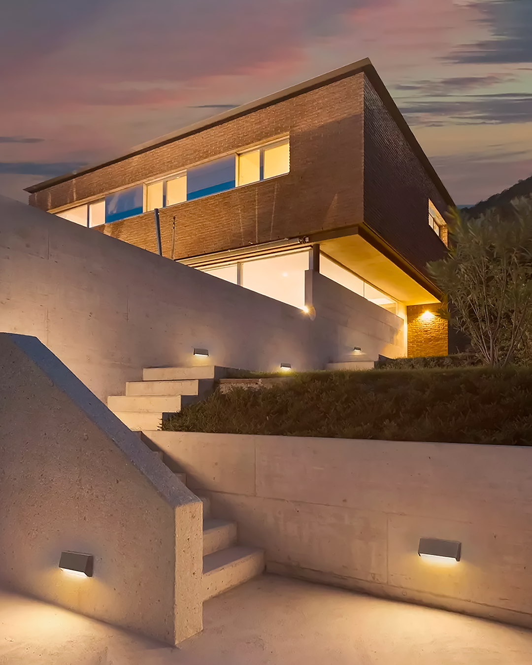 LAMPARA DE PARED EXTERIOR BLANCA LED 2W CCT