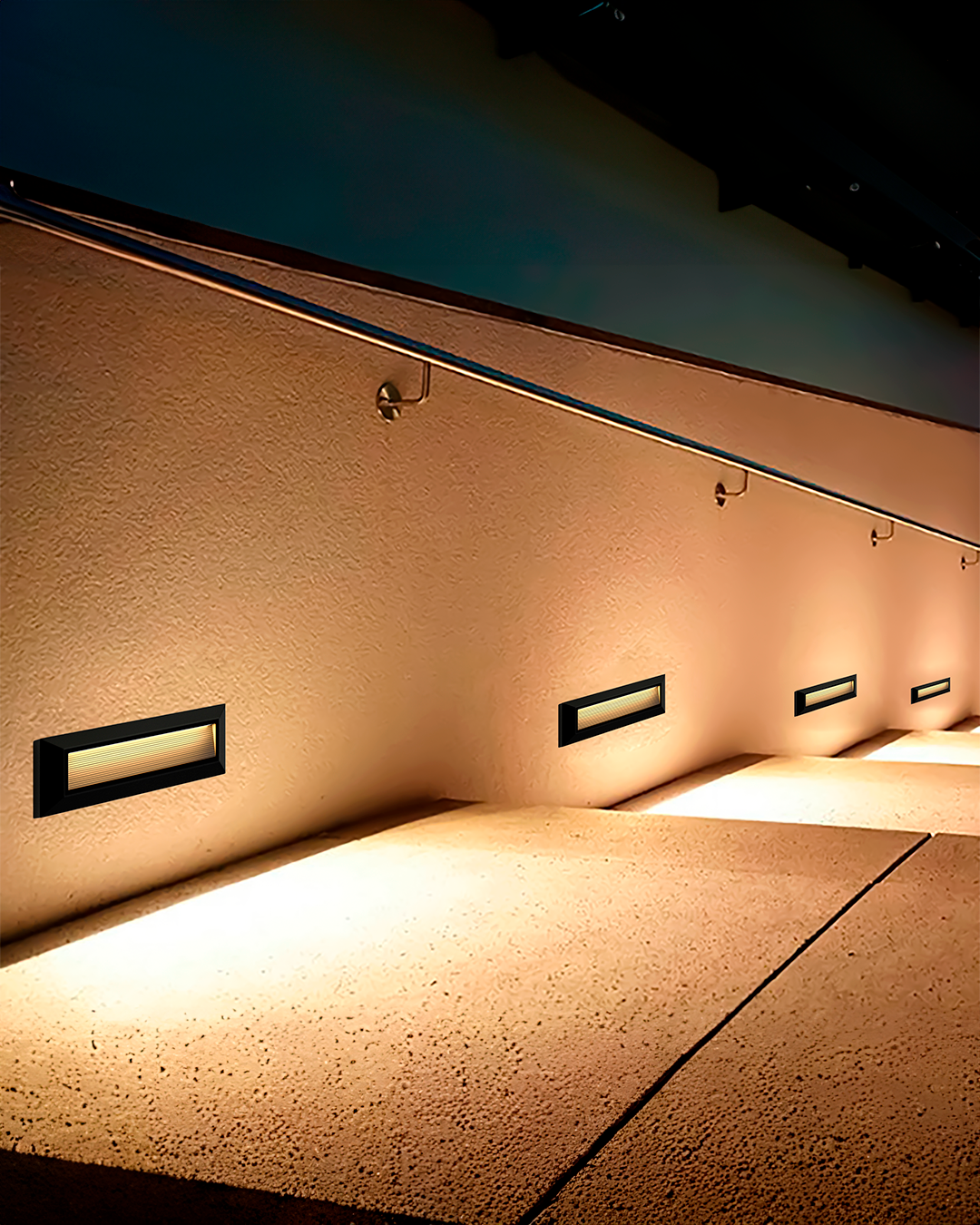 LAMPARA DE PARED EXTERIOR NEGRA LED 3W CCT