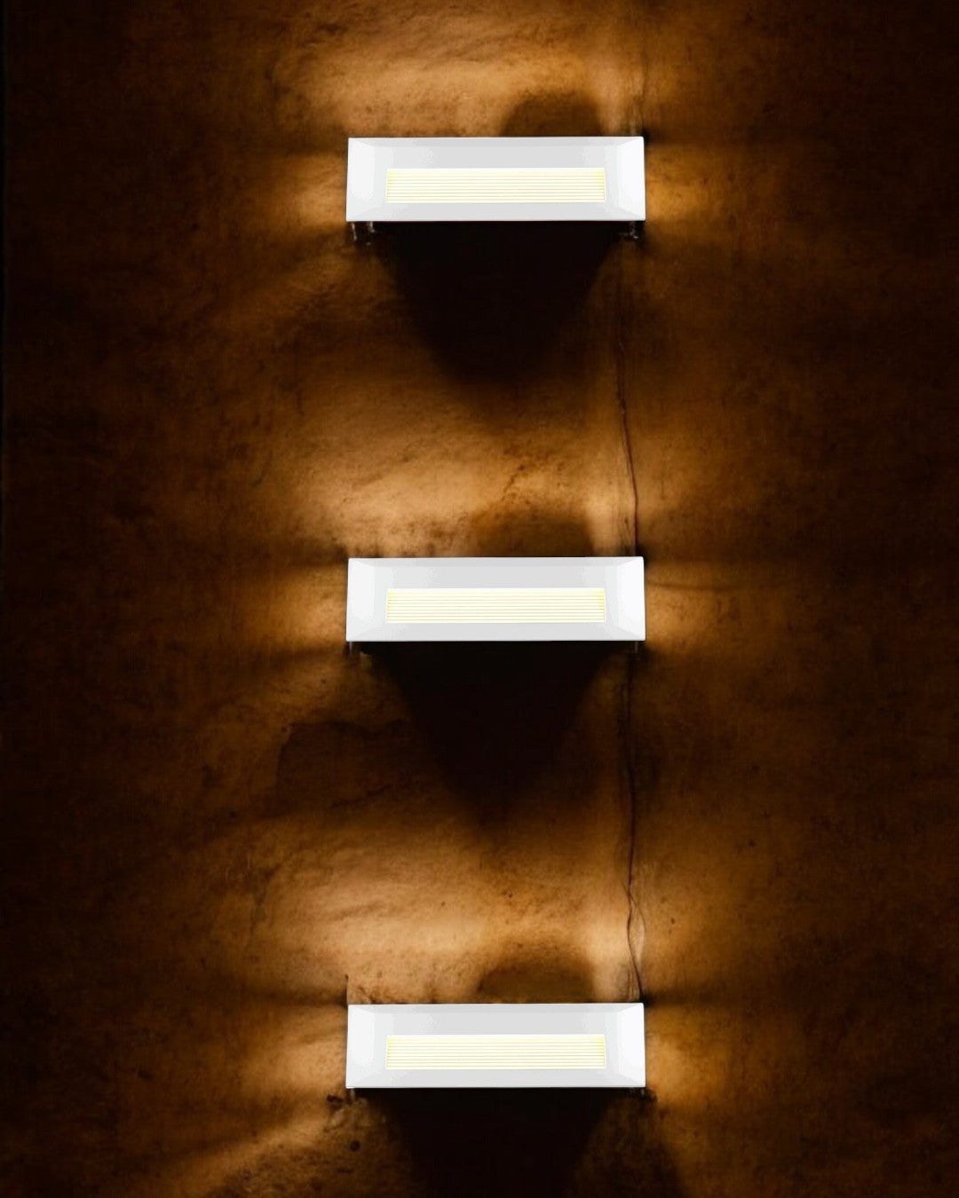 LAMPARA DE PARED EXTERIOR BLANCA LED 3W CCT