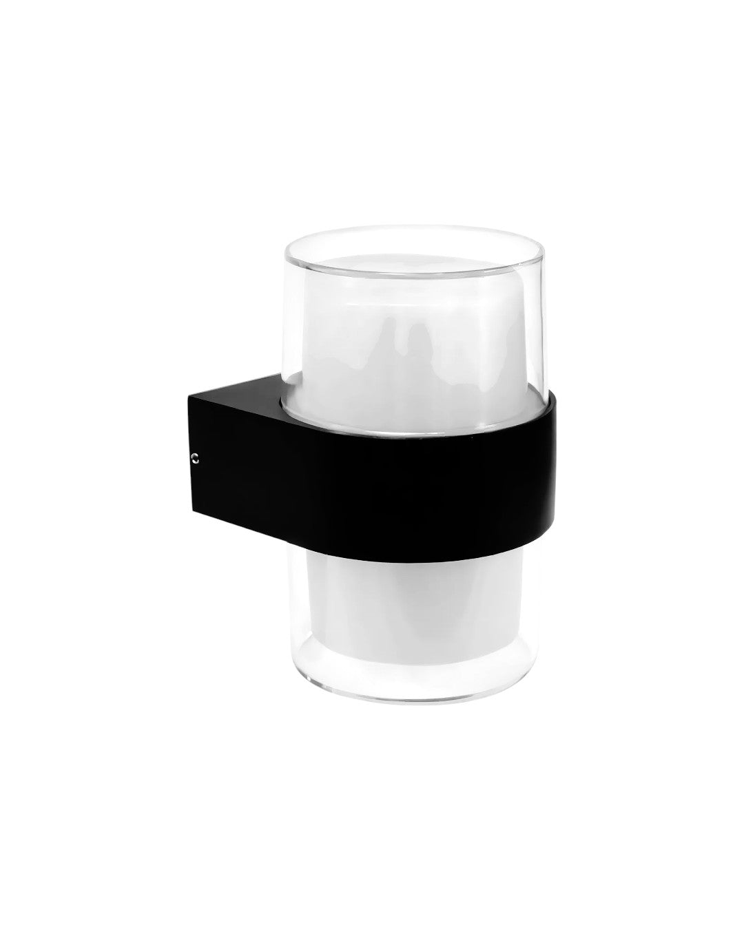 LAMPARA DE PARED EXTERIOR NEGRA LED 3K