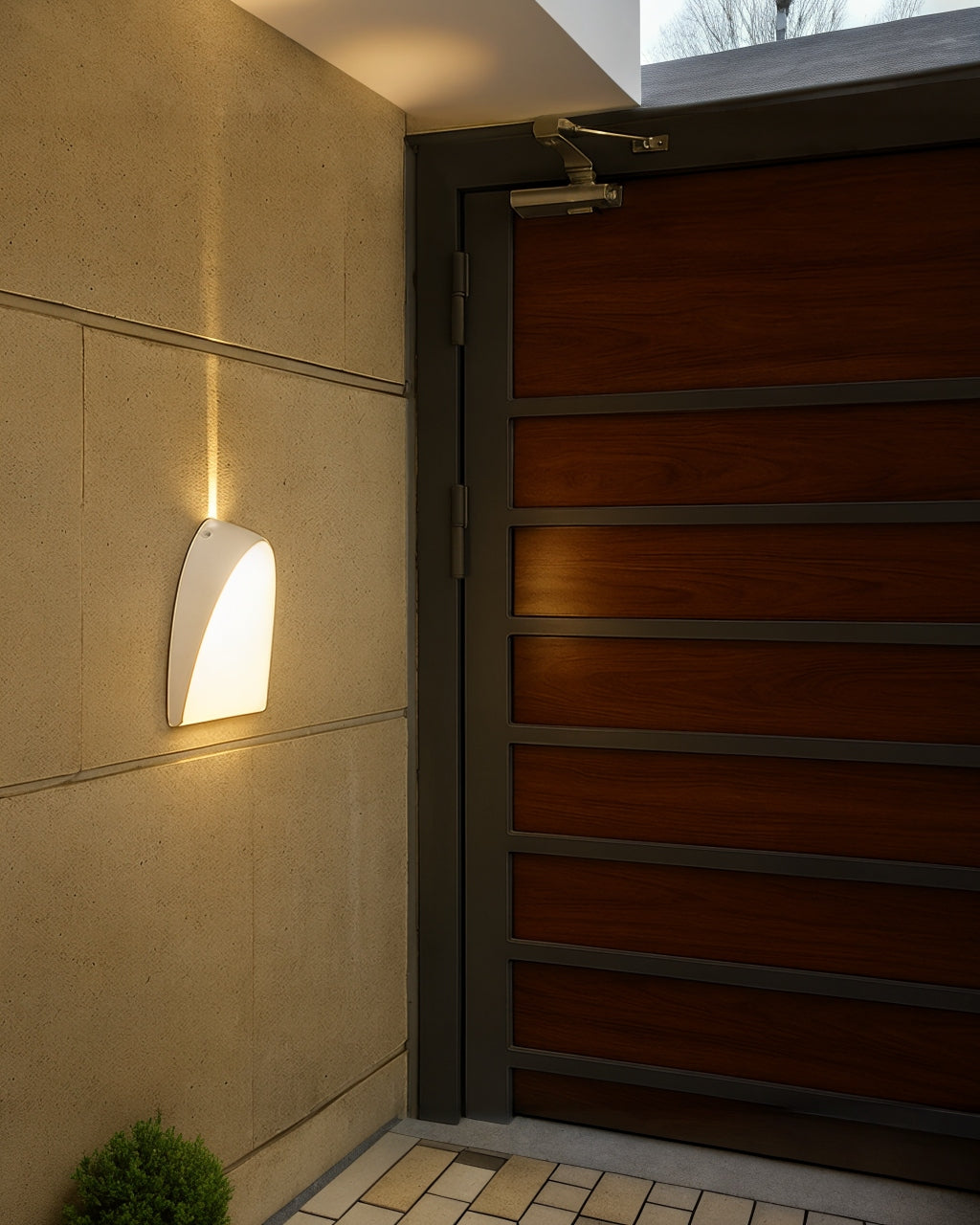 LAMPARA DE PARED EXTERIOR NEGRA LED 3K