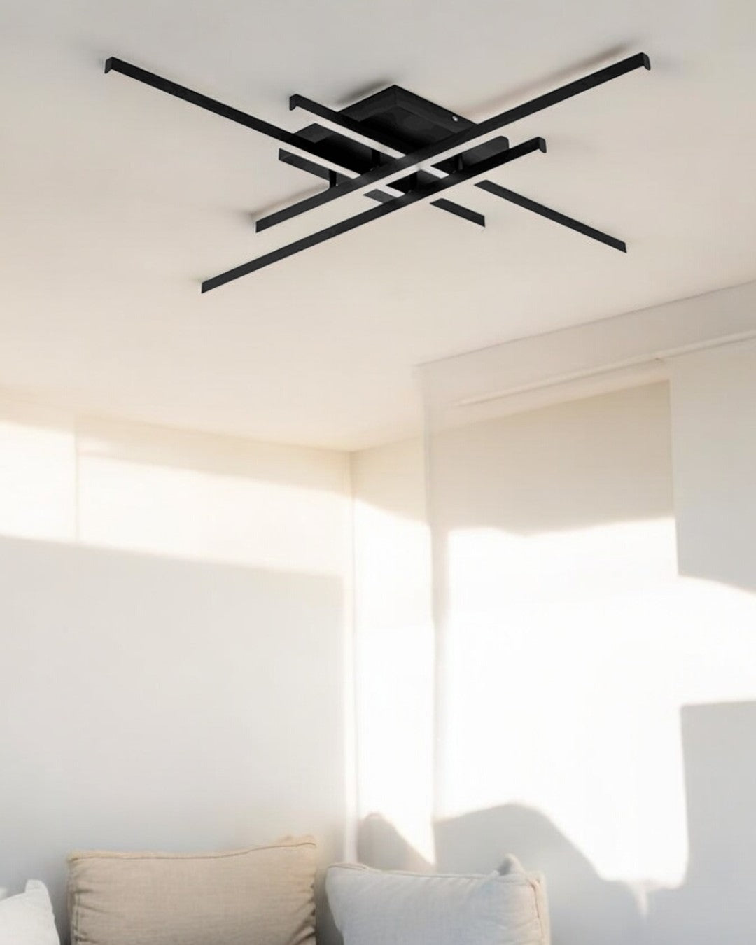 LAMPARA DE TECHO LED NEGRA 52W 3K