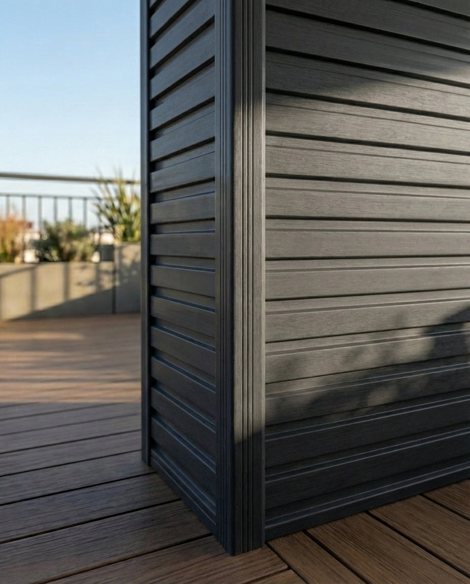 Esquinero ASA Exterior Tipo Gris Oscuro | Acabado Mate | 2.9 m | Resistente UV