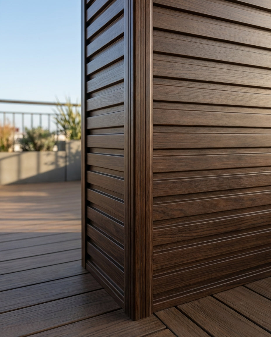 Esquinero ASA Exterior Tipo Madera | Acabado Mate | 2.9 m | Resistente UV