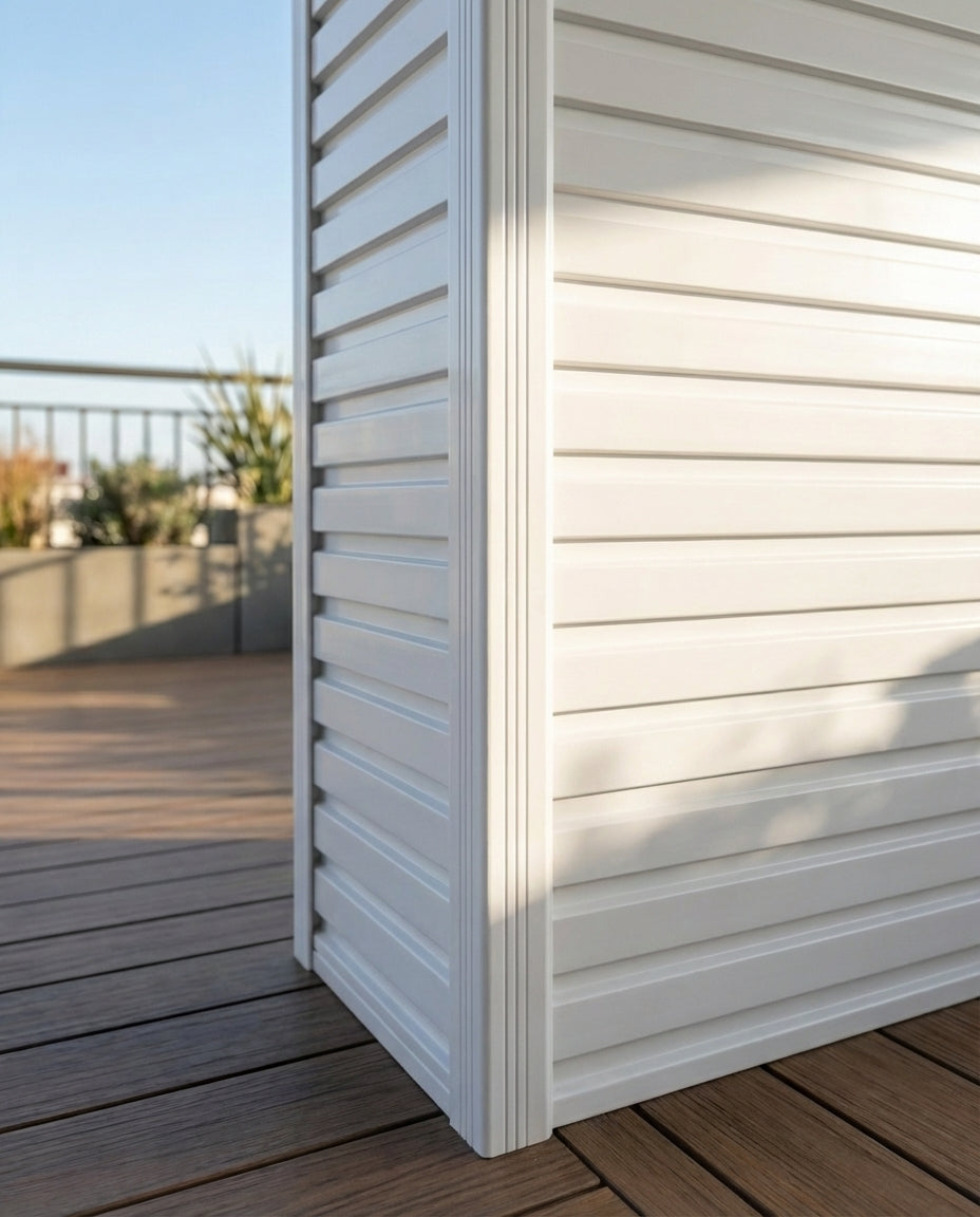 Esquinero ASA Exterior Tipo Blanco | Acabado Mate | 2.9 m | Resistente UV