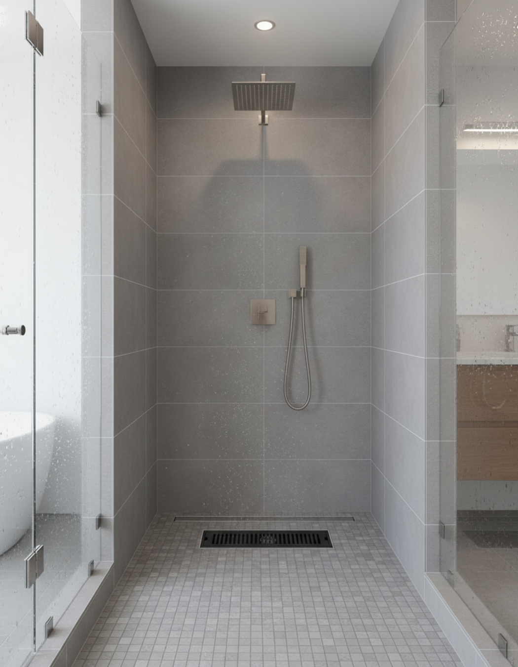 SUMIDERO DECORATIVO - NEGRO MATE - SUS304 - 10 CM X (20 CM - 60 CM)