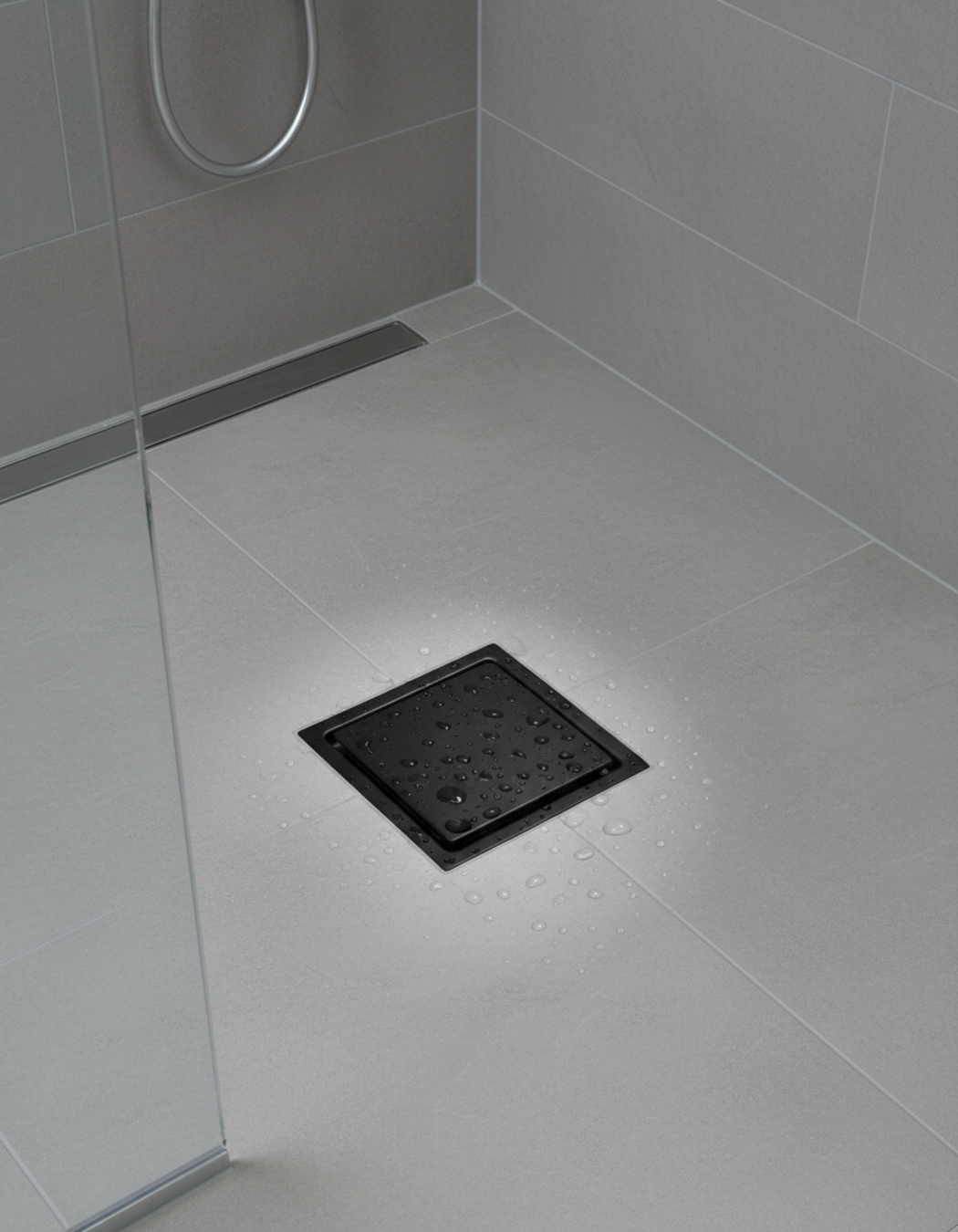 SUMIDERO DECORATIVO - NEGRO MATE - SUS304 - 11 CM X 11 CM / 15 CM X 15 CM