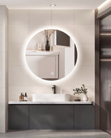 Espejo LED Circular Ø80 cm – 3 Colores de Luz (Táctil)