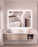 Espejo LED Rectangular 80×60 cm – 3 Colores de Luz (Táctil)