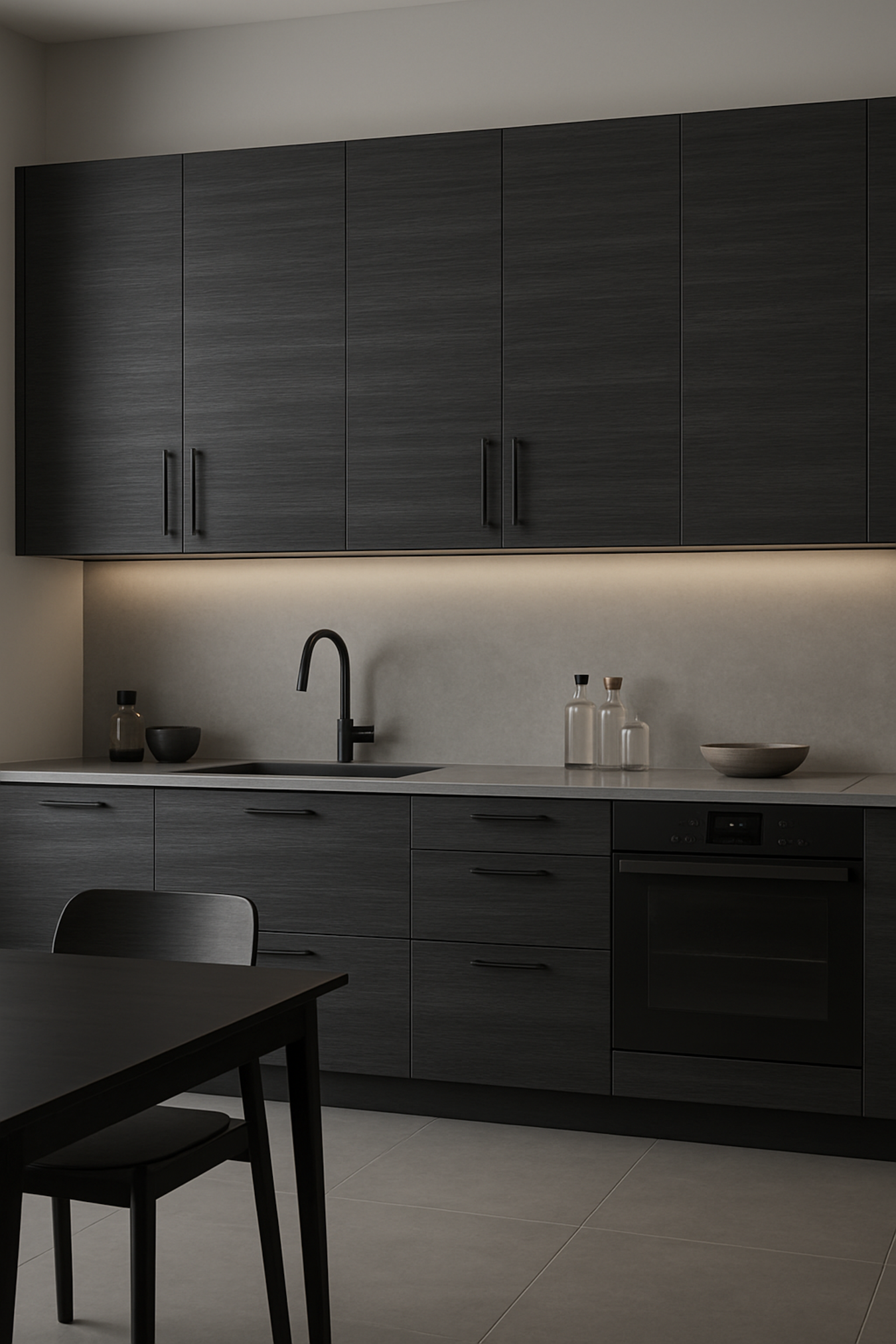 PAPEL VINIL ADHESIVO - 1.22M X 25.00M - MADERA ROBLE NEGRO