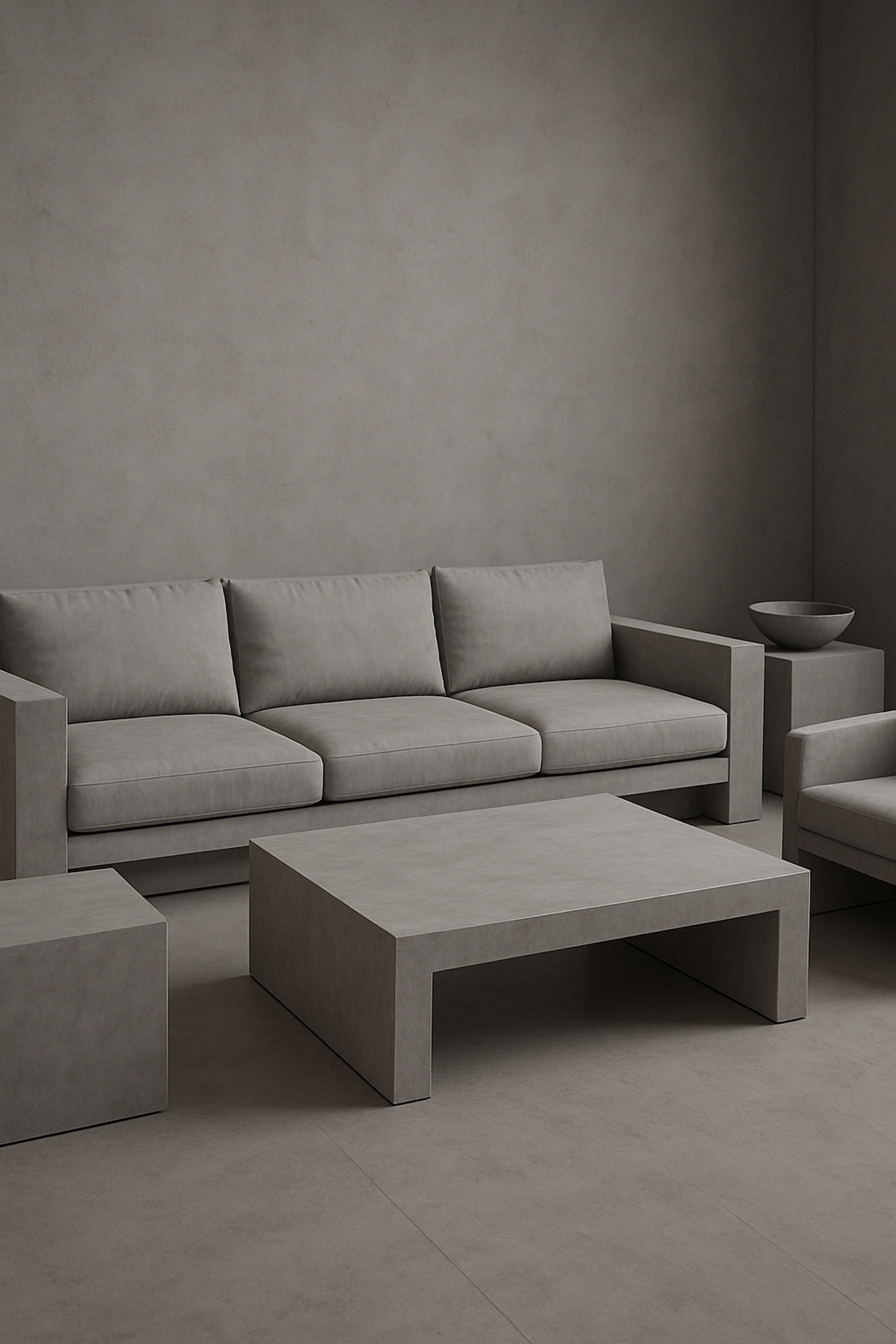 PAPEL VINIL ADHESIVO - 1.22M X 25.00M - GRIS CEMENTO