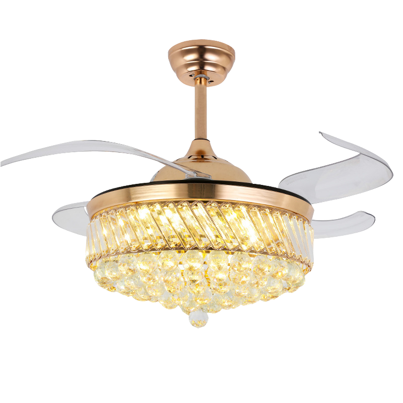 ABANICO DE TECHO 35W 50CM DORADO