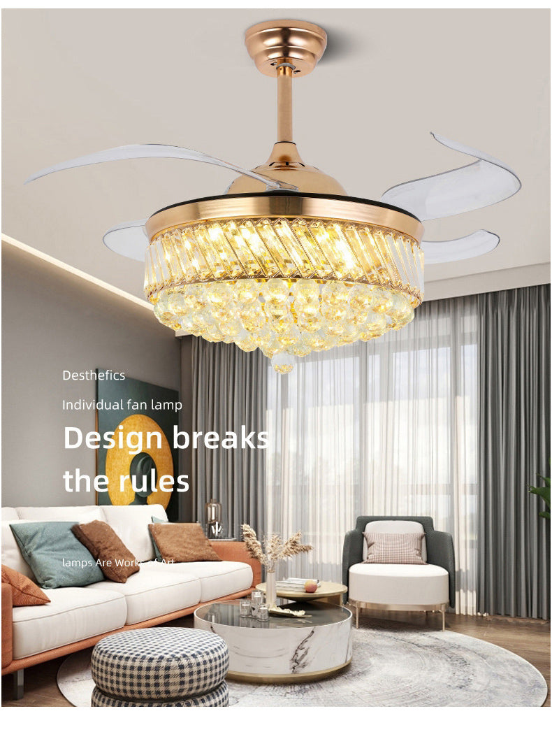 ABANICO DE TECHO 35W 50CM DORADO