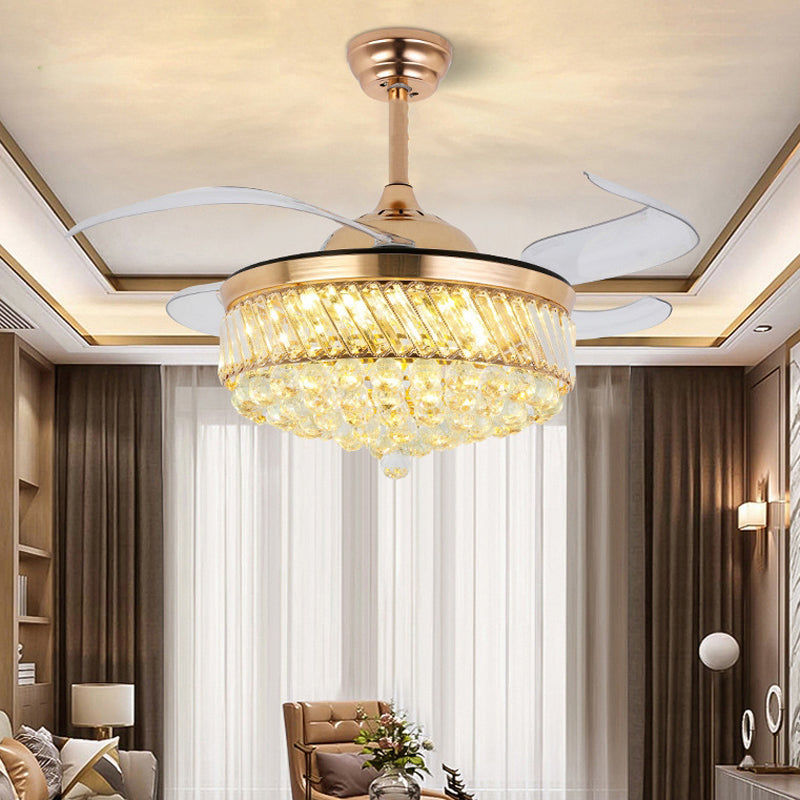 ABANICO DE TECHO 35W 50CM DORADO