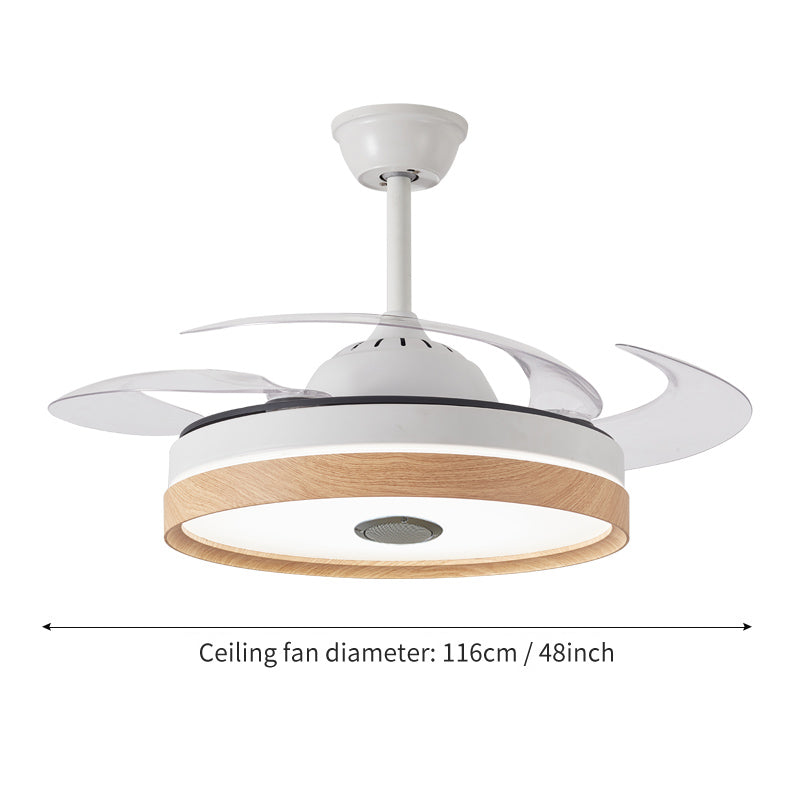 ABANICO DE TECHO 35W 50CM BLANCO/CREMA