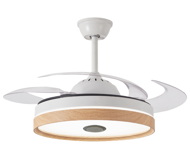 ABANICO DE TECHO 35W 50CM BLANCO/CREMA