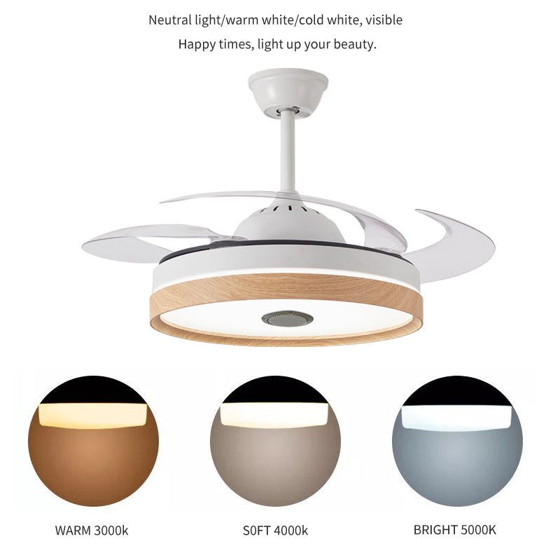 ABANICO DE TECHO 35W 50CM BLANCO/CREMA