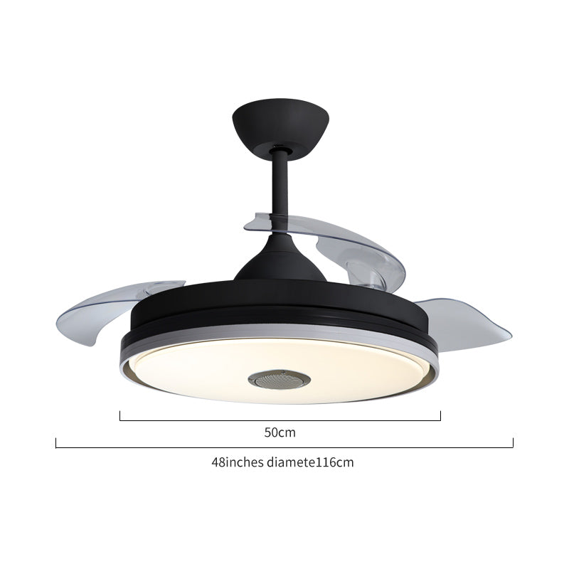 ABANICO DE TECHO 35W 50CM NEGRO