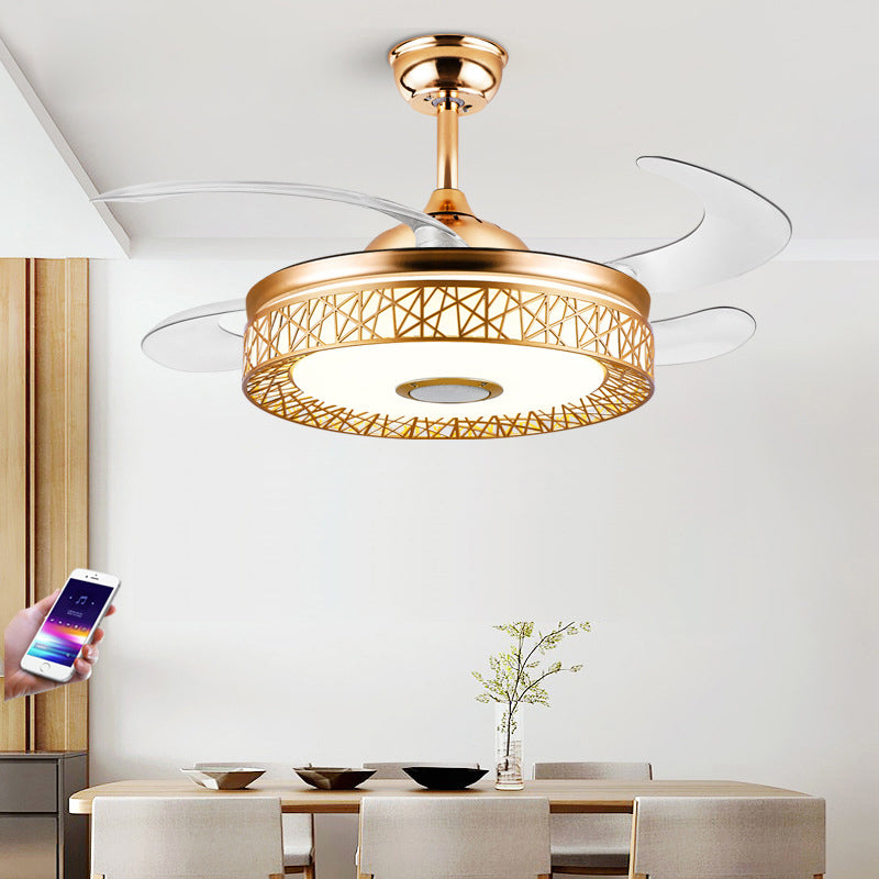 ABANICO DE TECHO 35W 50CM DORADO