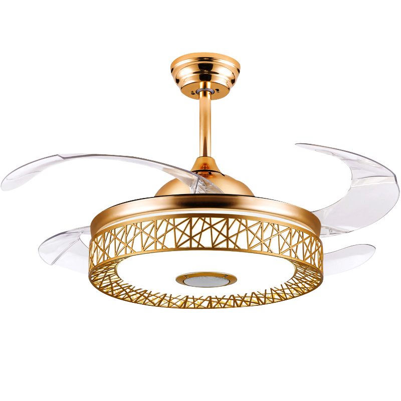 ABANICO DE TECHO 35W 50CM DORADO