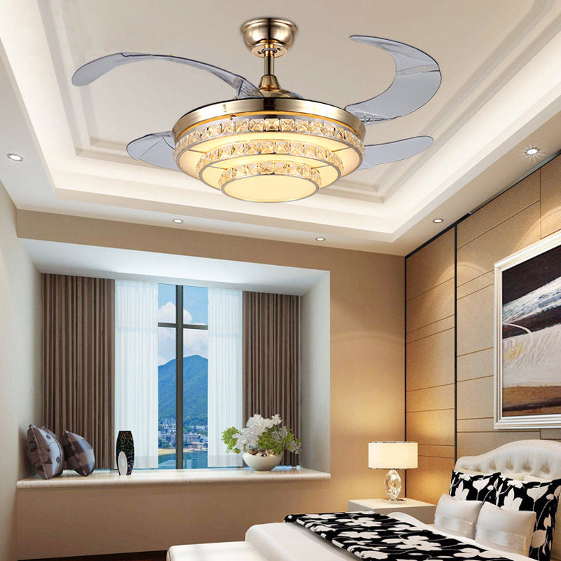 ABANICO DE TECHO 35W 45CM DORADO