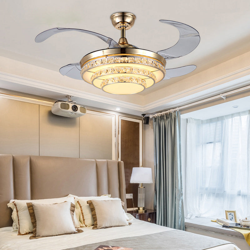 ABANICO DE TECHO 35W 45CM DORADO