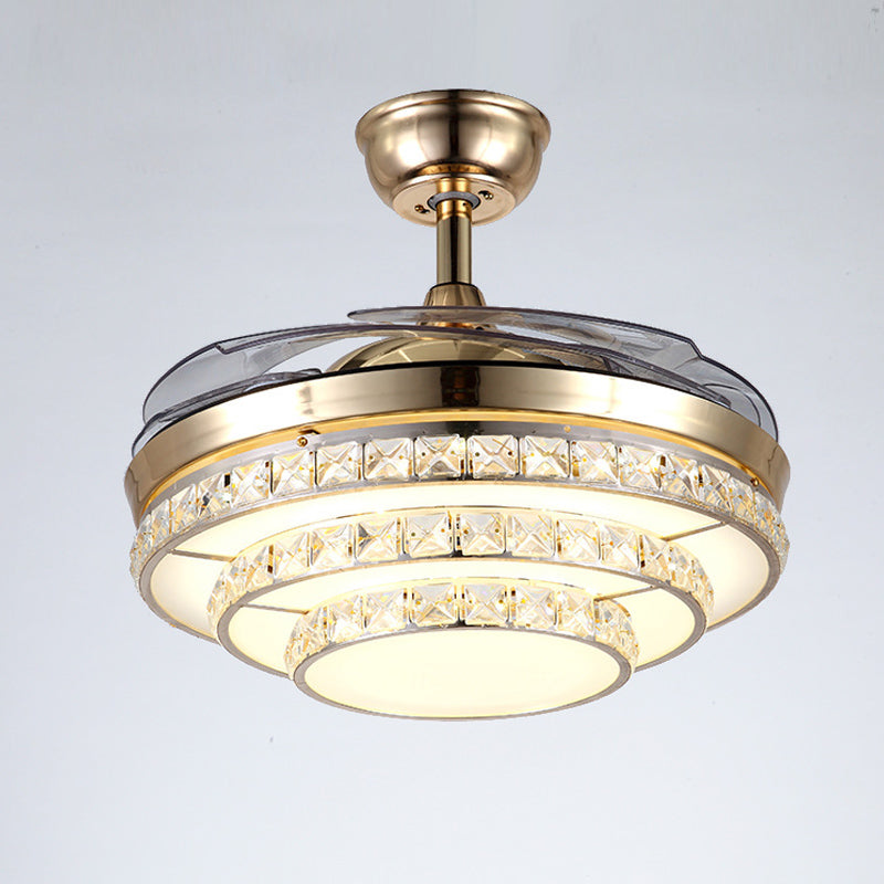 ABANICO DE TECHO 35W 45CM DORADO