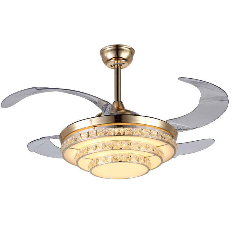 ABANICO DE TECHO 35W 45CM DORADO