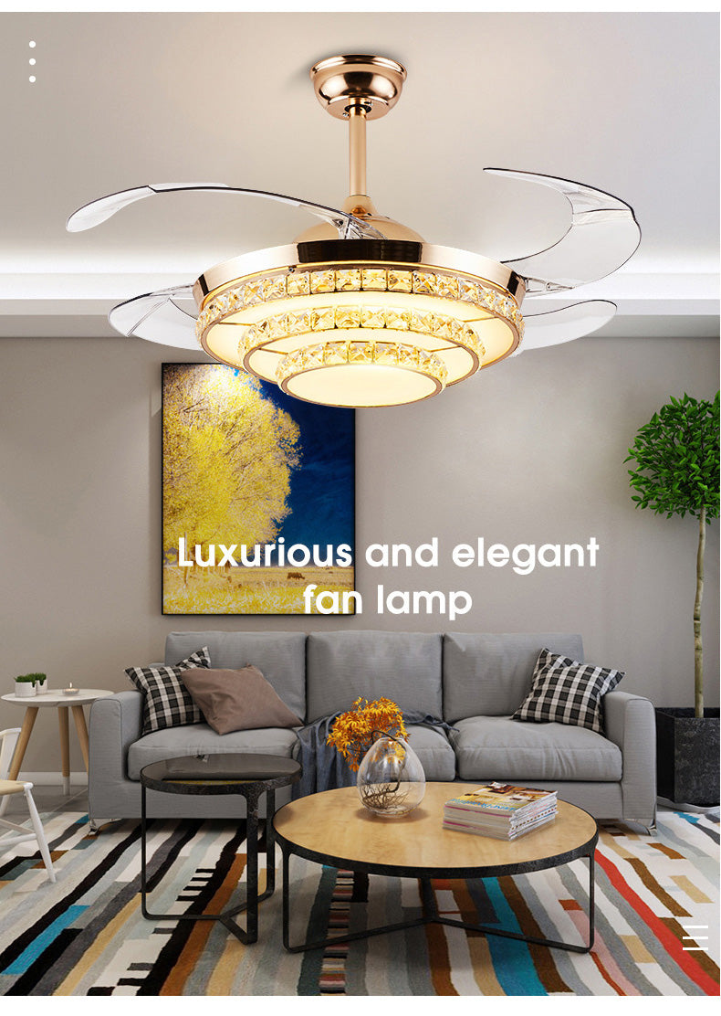 ABANICO DE TECHO 35W 45CM DORADO