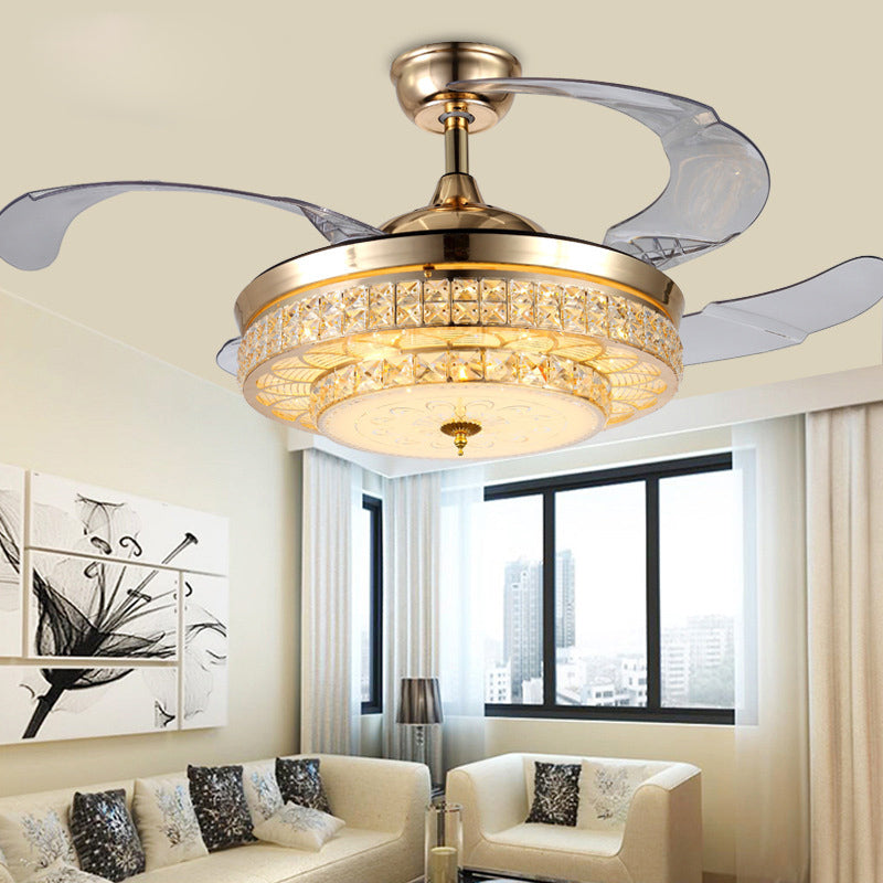 ABANICO DE TECHO 35W 45CM DORADO