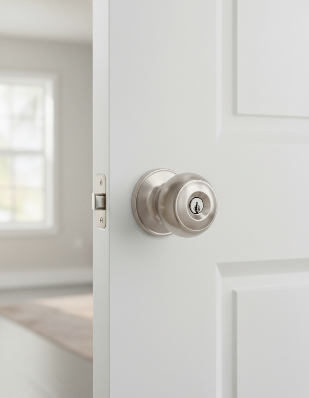 CERRADURA DE BOLA COLOR PLATEADO CON NÚCLEO DE COBRE Y 3 LLAVES