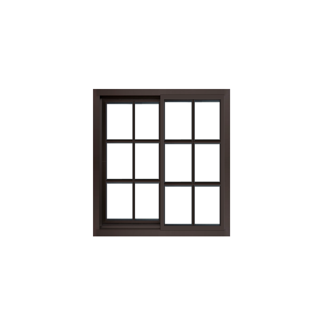 PVC Chocolate French Window 90X120 cm