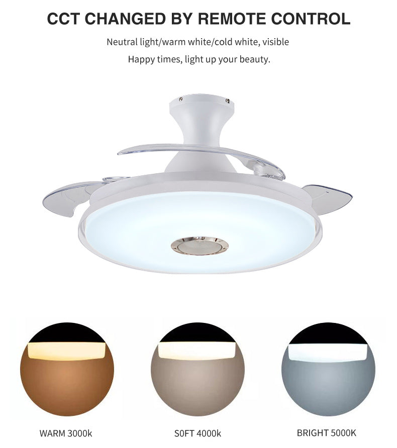 ABANICO DE TECHO 36W 50CM BLANCO