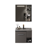 MUEBLE DE BAÑO ALUMINIO CON ESPEJO Y LAVAMANO
