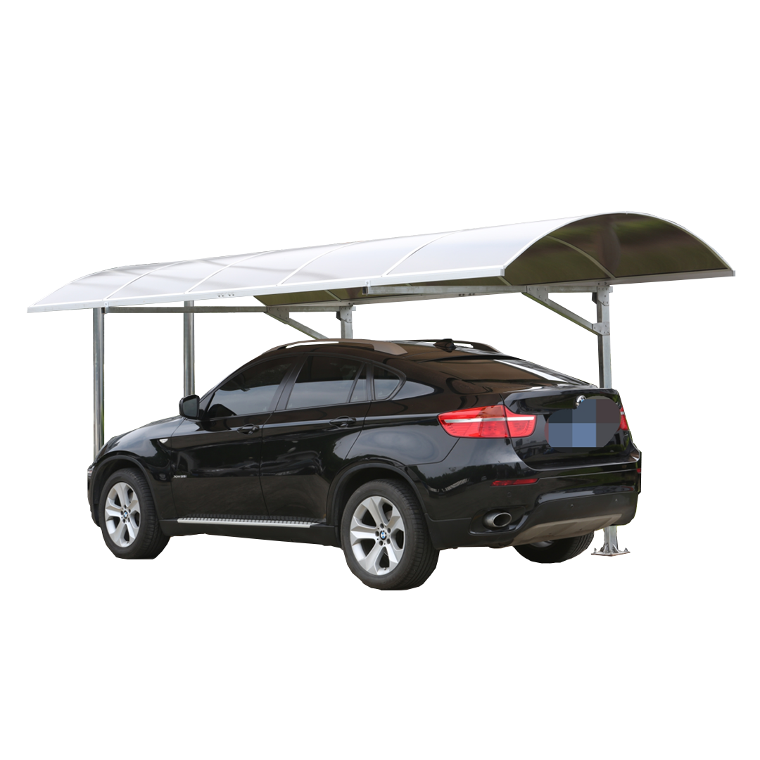 TROLLEY EAVE - 5.00MX 3.00MX 2.70M - ALUMINUM / CHOCOLATE POLYCARBONATE