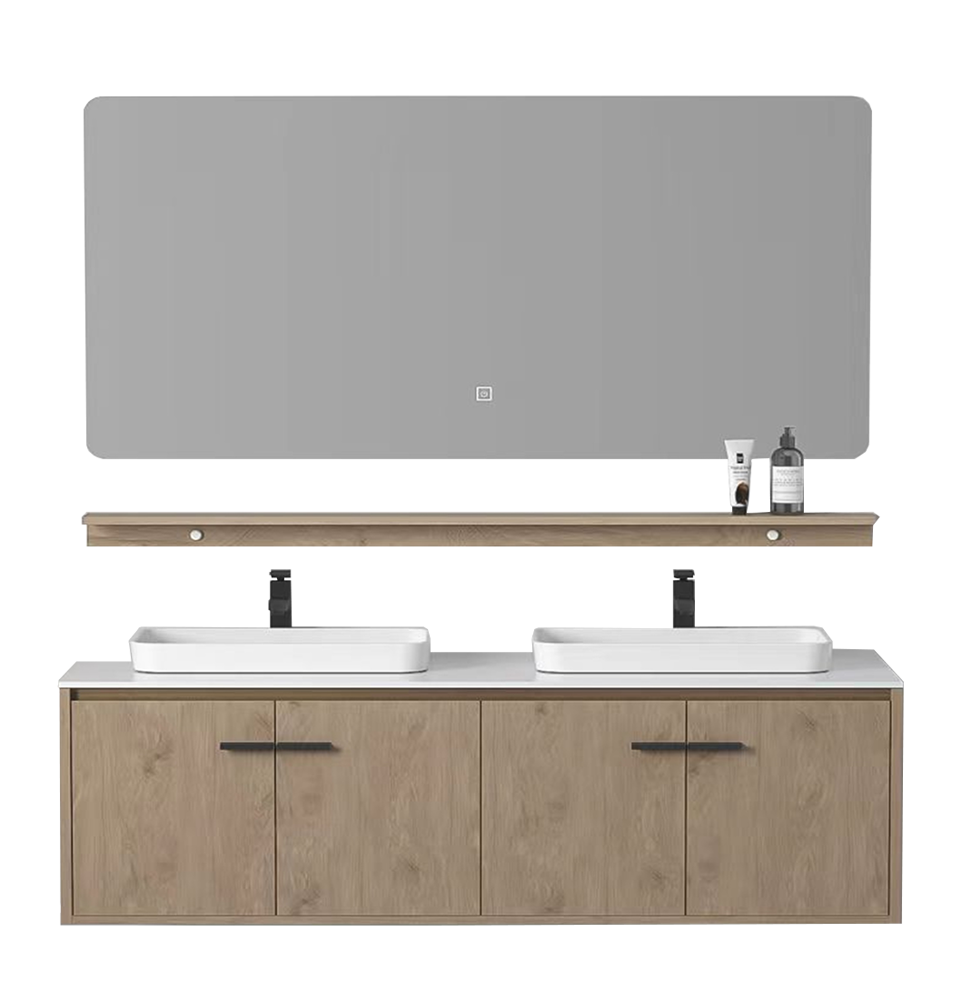 MUEBLE DE BAÑO - PLYWOOD - NUEZ - 1180X460X420MM