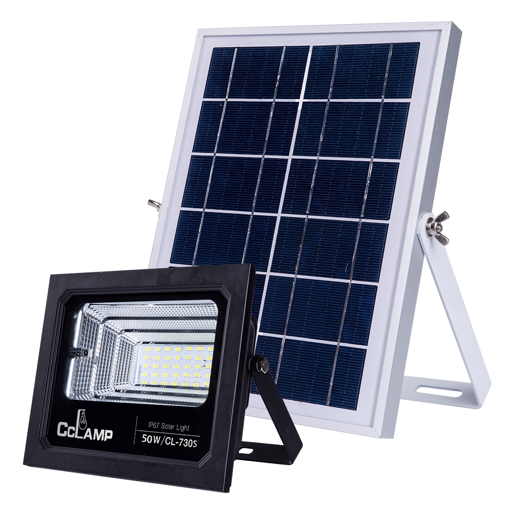 50W LED Solar Reflector With Solar Panel