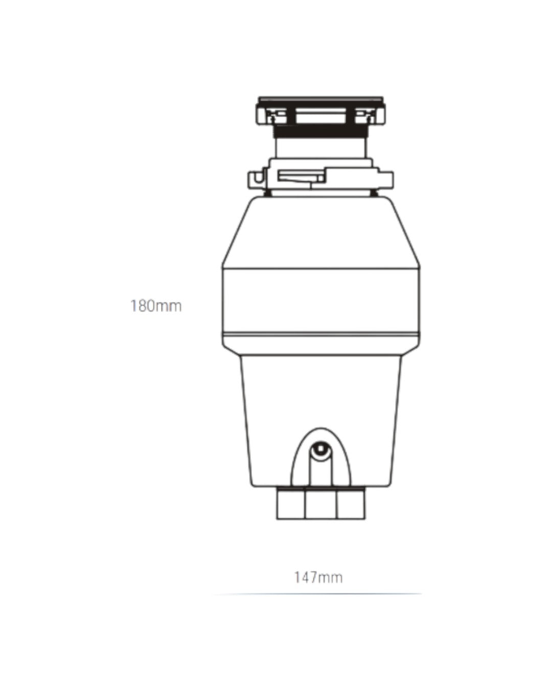 TRITURADOR DE ALIMENTOS - CUCHILLAS DE ACERO - FRANTOIO 1/2 HP