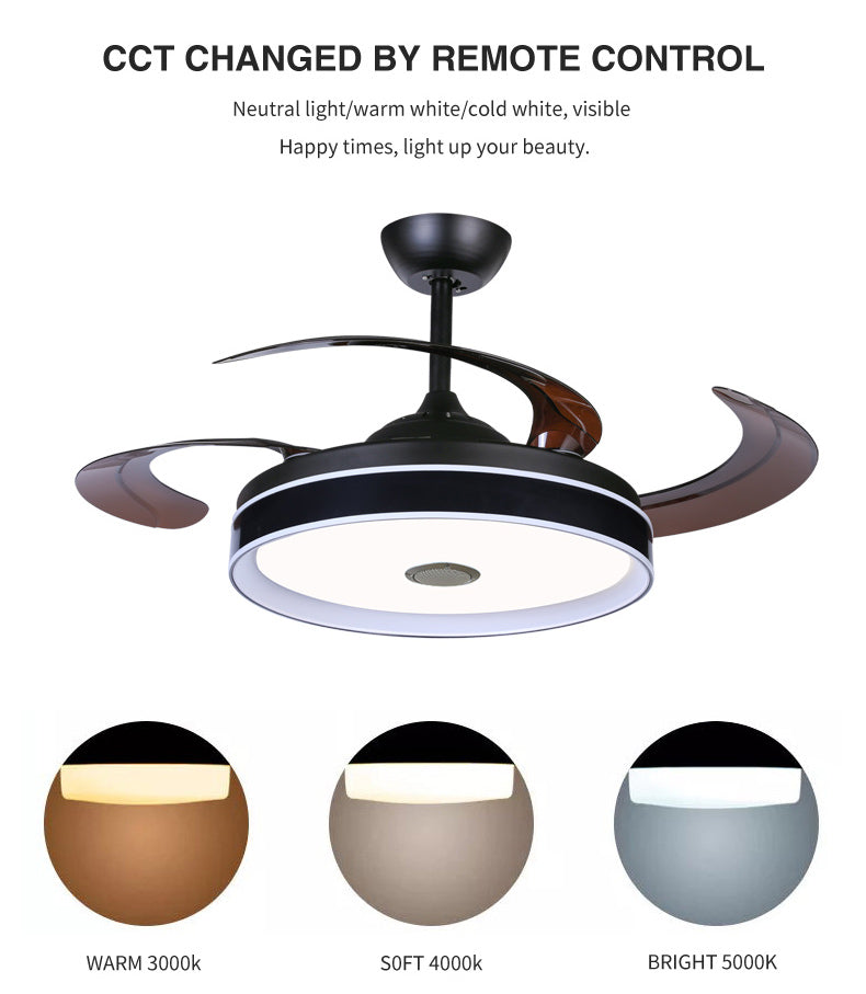 ABANICO DE TECHO 35W 50CM NEGRO