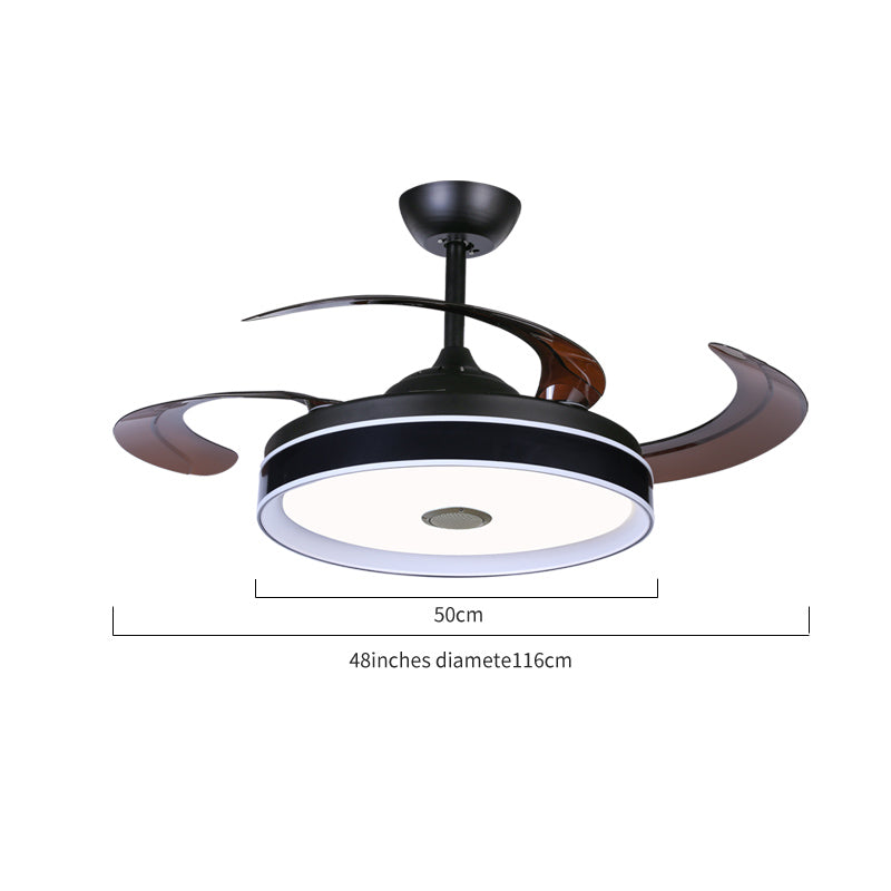 ABANICO DE TECHO 35W 50CM NEGRO