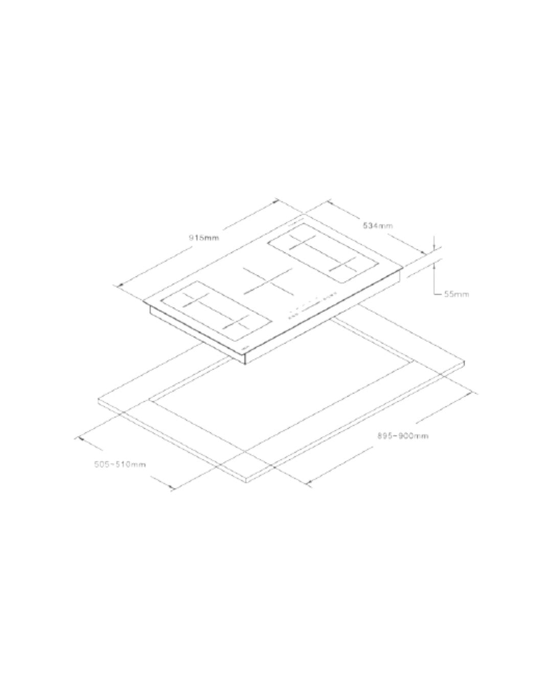 ESTUFA INDUCCIÓN - VITROCERAMICA - MUNICH 90