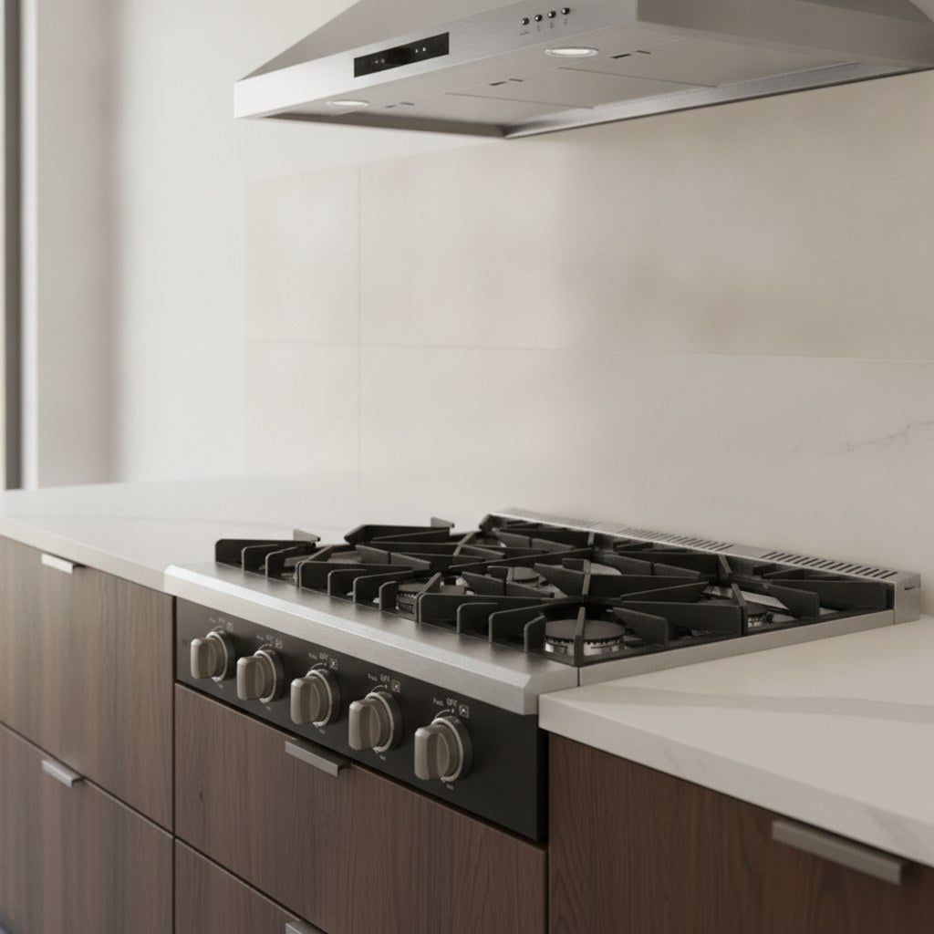 ESTUFA DE MESA A GAS 90 CM 5 QUEMADORES | DRIJA POTENZA 90-B | ACERO INOXIDABLE NEGRO