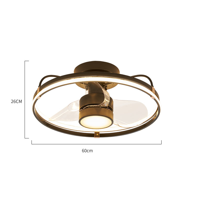 ABANICO DE TECHO 42W 60CM NEGRO