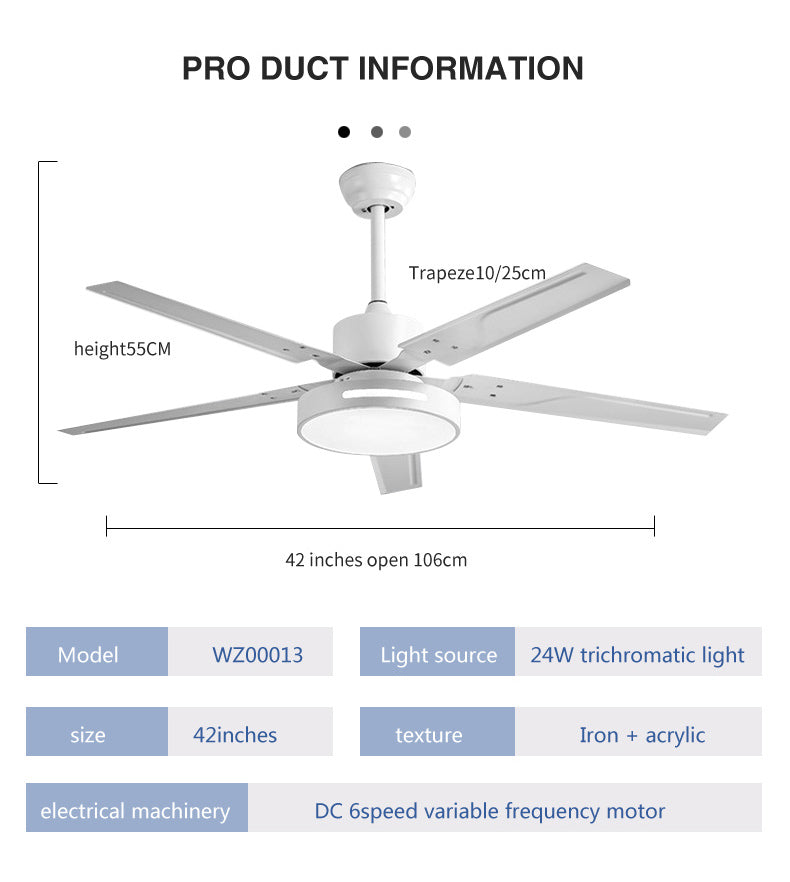 42" Ceiling Fan with Remote Control
